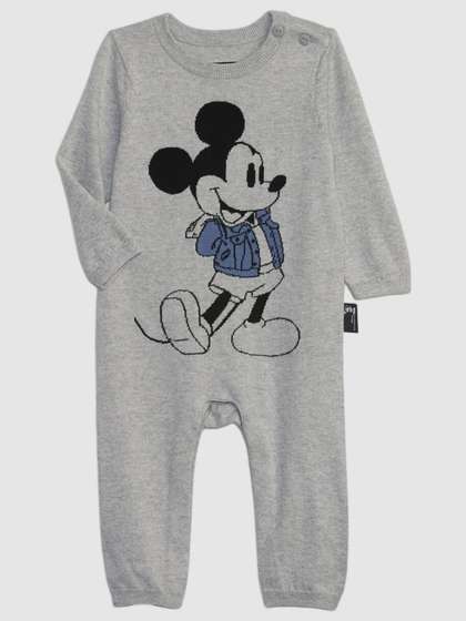 GAP Infants Mickey Mouse
                    Printed Cotton Romper