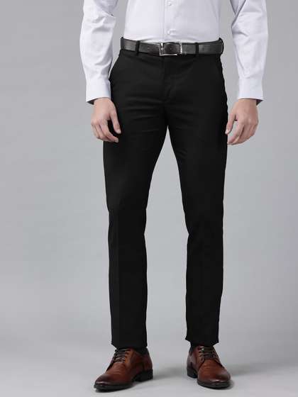 Arrow Men Checked
                        Mid-Rise Tailored Fit Formal Trousers