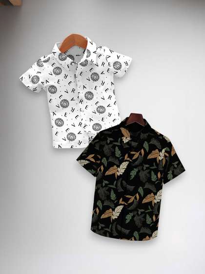 AMBARDI FASHION Boys
                    Classic Floral Printed Casual Shirt