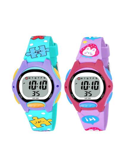 KIDSUN Unisex Kids
                      Dial & Straps Digital Multi Function Watch
                      870_COMBO_LIGHTBLUE_PURPLE