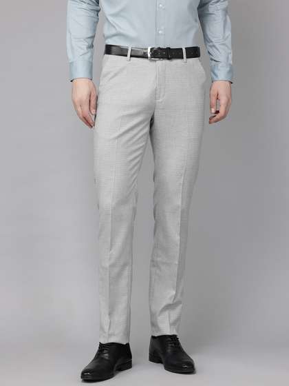 Arrow Men Checked
                        Original Tapered Fit Pleated Trousers