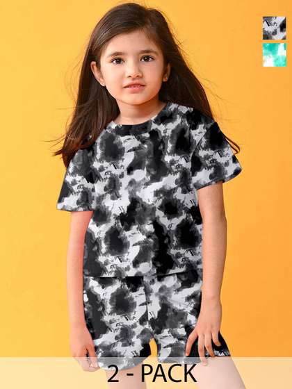 LITBABY Girls Printed
                    Short Sleeves Nightdress