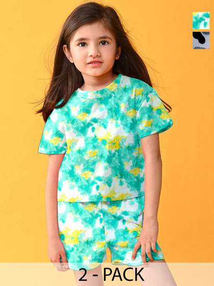 LITBABY Girls Printed
                    Short Sleeves Nightdress