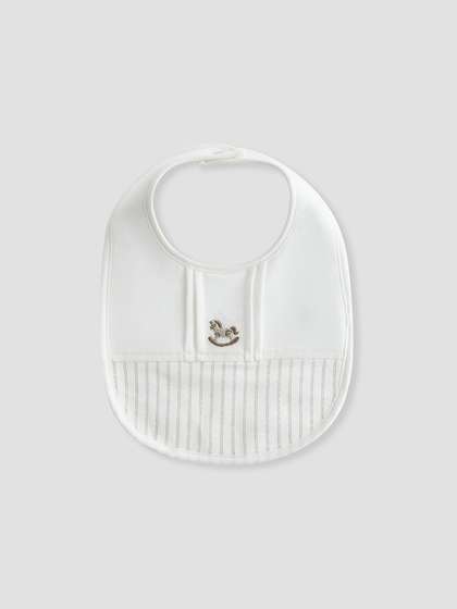 Giggles by Babyshop
                      Infant Boys Embroidered Bib With Button Closure