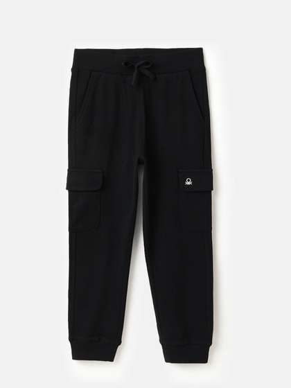 United Colors of
                    Benetton Boys Cotton Mid-Rise Track Pants