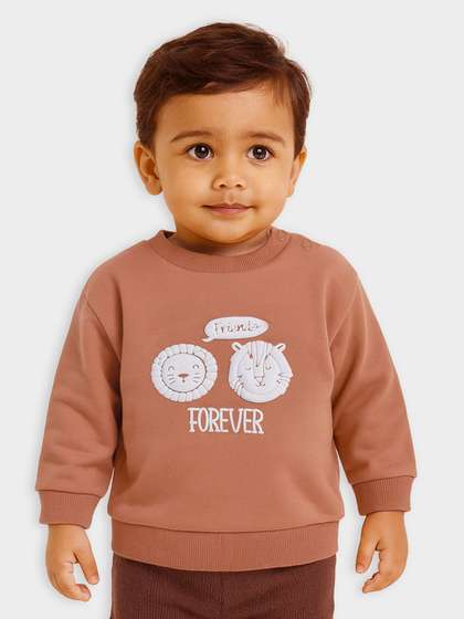 MiArcus Kids Friends
                    Forever Puff Print Sweatshirt