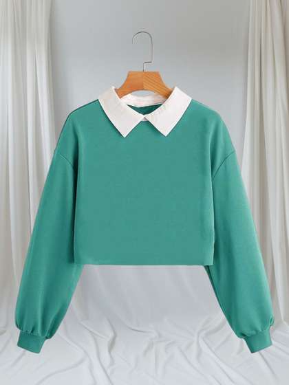 ZENWREN Shirt Collar
                    Sweatshirt