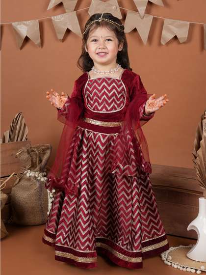 Titrit Girls Ready to
                      Wear Lehenga & Blouse With Dupatta