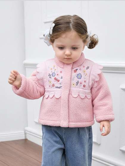 MiArcus Girls Floral
                    Embroidered Jacket