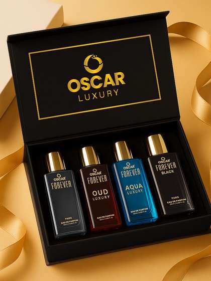 OSCAR Set Of 4 Oud
                        Luxury Aqua Luxury Black & Paris Eau De
                        Parfum - 20 ml Each