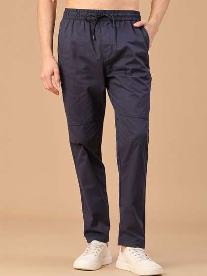 V-Mart Men Cotton
                          Mid-Rise Track Pants