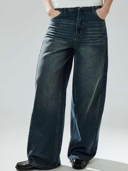 R.Code by The
                        Roadster Life Co. Women Smart Regular Fit
                        High-Rise Light Fade Stretchable Jeans