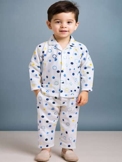 SAHU TRENDZ Boys
                      Printed Maxi Nightdress