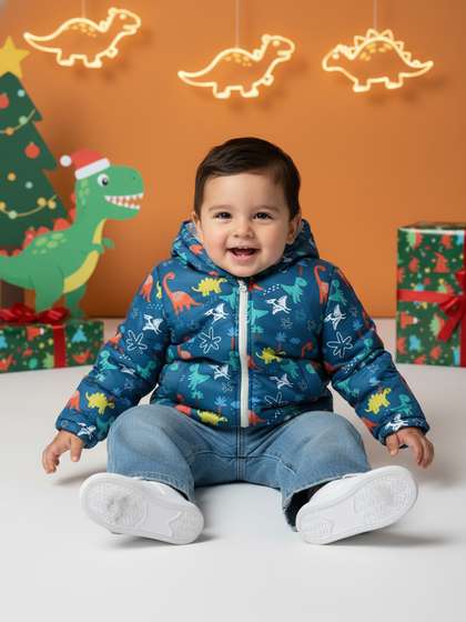 Nauti Nati Boys Graphic
                    Printed Lightweight Tailored Jacket