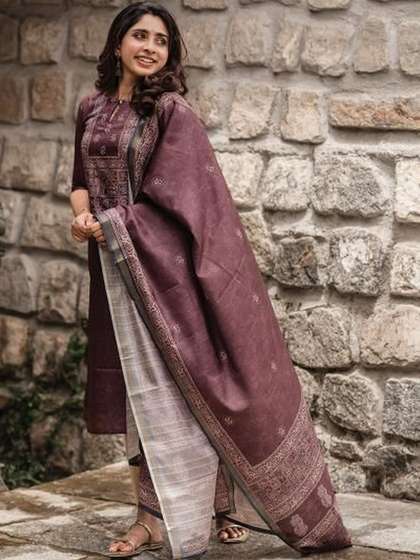BOSARU Ethnic Motifs
                        Printed Linen Kurti