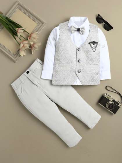 Sangria Boys
                      Embellished & Embroidered 4 Piece Suit Set