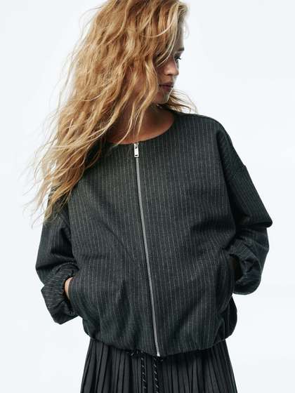 H&M Oversized
                        Jersey Jacket