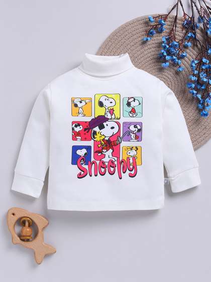 YK X Tinyo Infant Boys
                    Peanuts Printed High Neck T-Shirt
