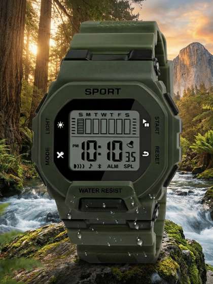 SWADESI STUFF Unisex
                    Kids Dial & Straps Digital Multi Function Watch
                    KASIO GREEN