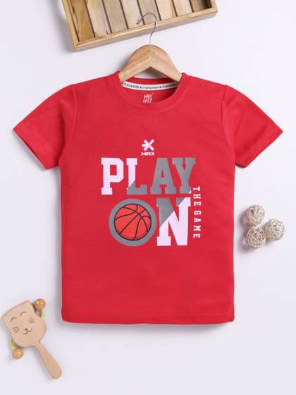 HRX by Hrithik Roshan
                    Boys U-17 Typography Printed T-shirt