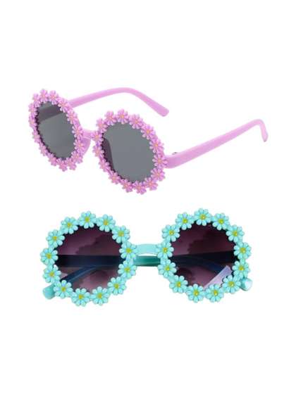 NESKA MODA Girls Black
                      Lens & Pink Round Sunglasses with