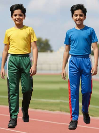YK Boys Pack Of 2
                    Mid-Rise Track Pants