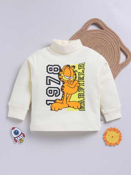 YK X Tinyo Infant Boys
                    Garfield Printed High Neck T-Shirt