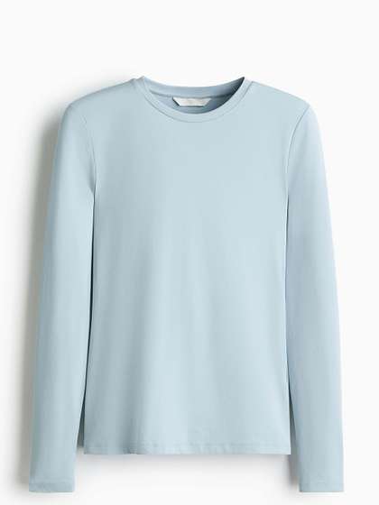 H&M Long-Sleeved
                        Microfibre Top