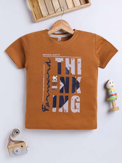 HRX by Hrithik Roshan
                    Boys U-17 Typography Printed T-shirt