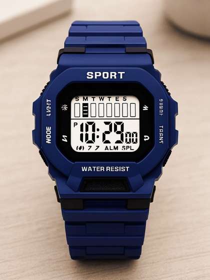 SWADESI STUFF Unisex
                    Kids Dial & Straps Digital Stopwatch Watch KASIO
                    BLUE 8