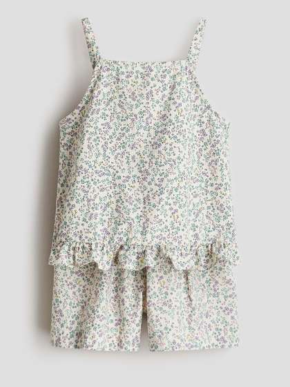 H&M 2-Piece Cotton
                    Seersucker Set