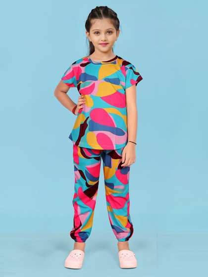 LITBABY Girls Printed
                    Short Sleeves Nightdress