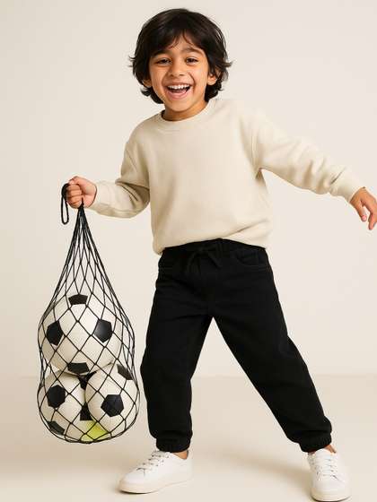 TALES & STORIES Boys
                    Slim Fit Easy Wash Joggers Trousers