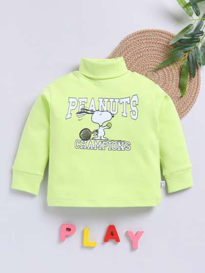 YK X Tinyo Infant Boys
                    Peanuts Printed High Neck T-Shirt