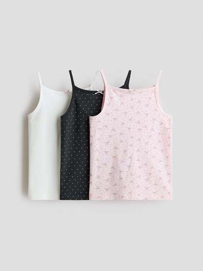 H&M 3-Pack
                        Jersey Vest Tops