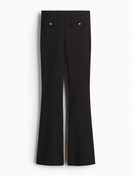 H&M Flared Ponte
                        Di Roma Trousers