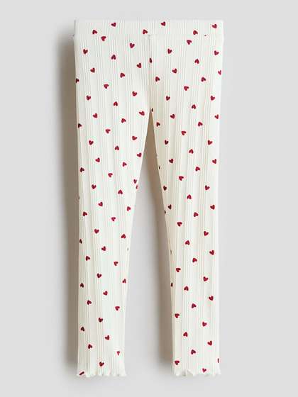 H&M Girls Ribbed
                    Cotton Leggings