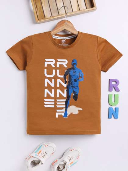 HRX by Hrithik Roshan
                      Boys U-17 Typography Printed T-shirt