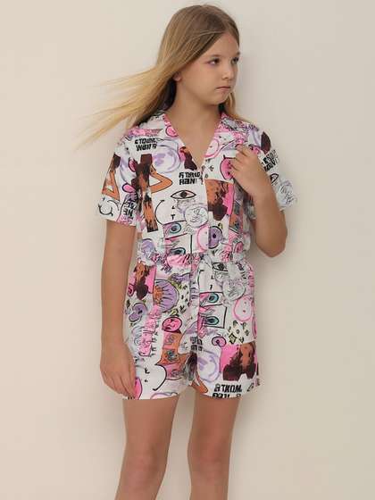 Vero Moda Girls
                      Printed Basic Jumpsuit