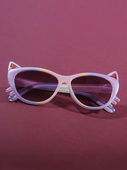 DukieKooky Unisex Kids
                      Purple Lens & Purple Oversized Sunglasses
                      with
