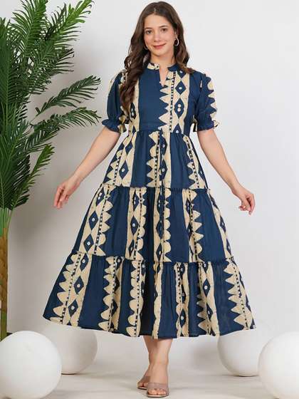 SAICHA Floral
                          Printed Pure Cotton Kurti