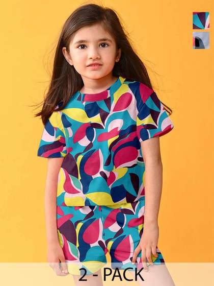 LITBABY Girls Printed
                    Nightdress