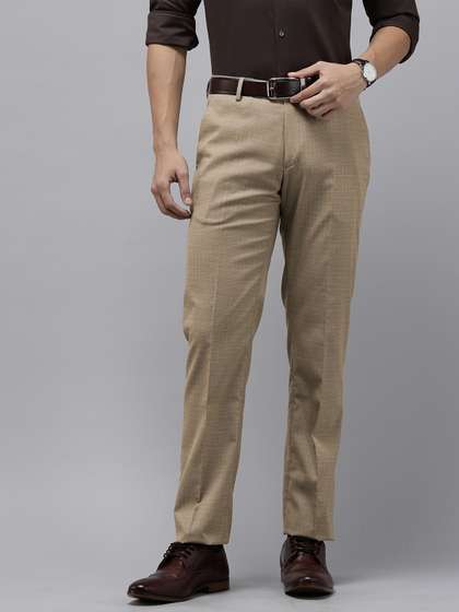 Arrow Men Checked
                      Hudson Tailored Fit Formal Trousers