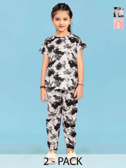 LITBABY Girls Printed
                      Maxi Nightdress