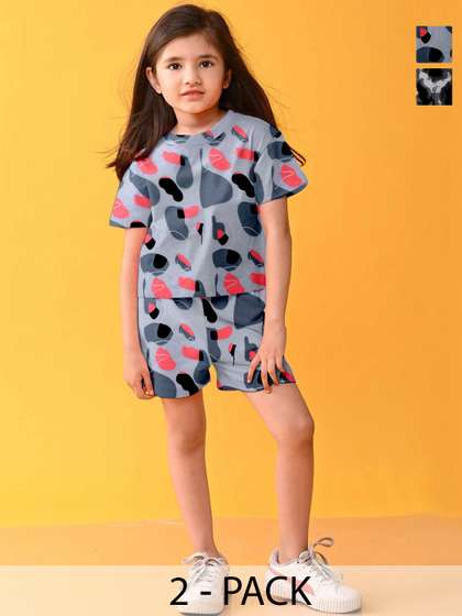 LITBABY Girls Printed
                      Nightdress
