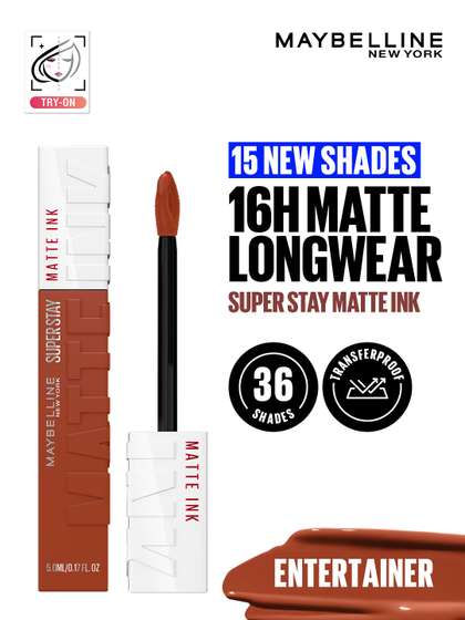 Maybelline New York
                        Superstay Matte Ink Matte Liquid Lipstick 5ml -
                        Entertainer