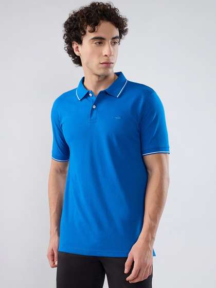 Park Avenue Men Polo
                        Collar Slim Fit T-shirt