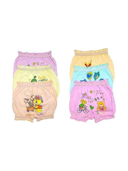 CAVENDERS Pack of 6
                    Printed Cotton High-rise Outer Elastic Boy Shorts
                    Briefs