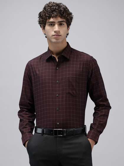 Arrow Pure Cotton
                        Manhattan Slim Fit Checked Formal Shirt