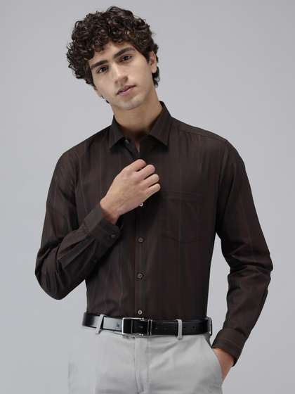Arrow Pure Cotton
                        Manhattan Slim Fit Striped Formal Shirt